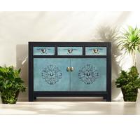 OPIUM OUTLET Meuble meuble commode chinois asiatique oriental, entièrement assemblé
