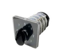 OPKDE Bouton de commutation rotatif 8 positions 0-7 YMZ12-32/4 interrupteur à came électrique manuel universel 32 A 690 V 4 sections (couleur : personnaliser le schéma)