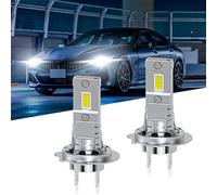 OPL5 Ampoules H7 LED pour Voiture et Moto 72W 12000LM Super Lumineux 6500K Blanc Anti Erreur Tout-en-un Kit de Conversion H7 Phares Plug and Play, Pour Rechange pour Lampes Halogènes et Xenon (2PCS)