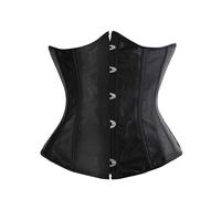 OPLERT Corset sous-poitrine en satin à lacets pour femme, serre-taille, top shaper, bustier