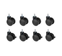 Kit de 8 roues Oplite Castor Wheels pour cockpits GTR S8 et S8 Elite Noir