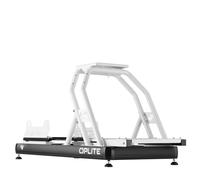 OPLITE Châssis R8 Fury White - Support Volant et Pédalier Ajustables | Châssis Aluminium, Compatible Tous Périphériques, Réglage Ergonomique, Fixations Universelles FIA