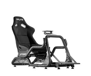 OPLITE GTR S8 Infinity Force - Cockpit Sim Racing acier, siège inclus, Noir | Cadre acier E355, Full Force Kit, compatible Fanatec, Moza, Logitech, Thrustmaster, Direct Drive 25 Nm, LoadCell 200 kg