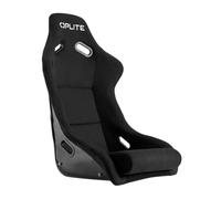 OPLITE RS2 FiberCore Siège Baquet Sim Racing Compétition Confort Universel | Compatible 1,40 m à 2,10 m, Suédine Respirante, Fixations Latérales 290 mm, Harnais 3/4 Points, Mousses Haute Densité, Rigide