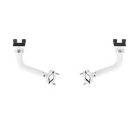 OPLITE - ScreenLock Pro Blanc - Système de Stabilisation pour Écrans XL & XXL, Bras Tubulaires Articulés, Réduction des Vibrations, Compatible Supports Tubulaires