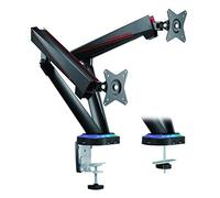 OPLITE Suprême Dual Monitor Stand Pro - Bras Articulés Ergonomiques Haute Performance - Supporte jusqu’à 2x9KG - Compatible Moniteur PC et Téléviseur jusqu’à 2x35’’ noir