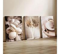 OPLKJHGF Tableau sur toile de style vintage, nature morte de cuisine, affiche neutre représentant des aliments, décoration pour salle à manger (30 x 50 cm x 3 / cadre intérieur)