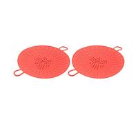 OPLLER Lot de 2 paniers vapeur en silicone pour autocuiseurs, -ondes, multicuiseurs, rouge