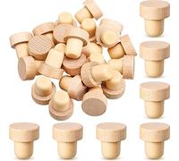 OPLLER Lot de 24 bouteilles de vin bouchons en liège T pour vin liège bouchon de vin réutilisable vin liège bouchon de vin vin en bois et en caoutchouc bouchon de vin