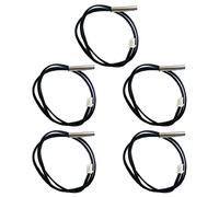 OPLLER Lot de 5 capteurs de température NTC 50 cm 5 x 25 mm de sonde étanche B3950 10 K 1 % NTC W1209 W1401 Câble type A