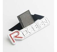 oPlsdqw Autocollant Badge Voiture pour Volvo R Design XC60 V70 S60 V40 V60 C30 V50, 3D en Métal Lettres Voiture Autocollants Auto-adhésifs Emblème - Voiture de Sticker de Décoration Extérieurs, B