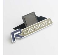 oPlsdqw Autocollant Badge Voiture pour Volvo R Design XC60 V70 S60 V40 V60 C30 V50, 3D en Métal Lettres Voiture Autocollants Auto-adhésifs Emblème - Voiture de Sticker de Décoration Extérieurs, E