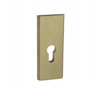 Opncorp Lot de 2 rosettes de protection - En aluminium - 132 x 50 mm - Couvercle de cylindre et rosace de clé - Protection du cylindre pour cylindre profilé avec accessoires de montage - Espacement