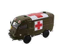OPO 10 - Ambulance Militaire 1/43 Compatible avec Renault 1000kg Goelette R2087 - Véhicule IXO Direkt Collection C01