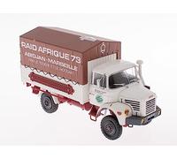 OPO 10 - Camion 1:43 Compatible avec Berliet L64 Caisse bâchée Raid Afrique 1963 - Abidjan Marseille - BER48