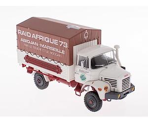 OPO 10 - Camion 1:43 Compatible avec Berliet L64 Caisse bâchée Raid Afrique 1963 - Abidjan Marseille - BER48
