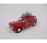 OPO 10 - Camion de Pompiers 1/43 Peugeot 403 Break Voiture de Diffusion d Alerte avec sirène - Véhicule léger Sapeurs Pompiers Hachette CPL45