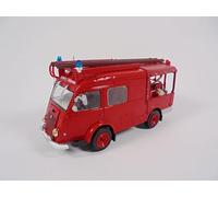OPO 10 - Camion de Pompiers 1/43 Renault 1000KG baché - Véhicule léger Sapeurs Pompiers Hachette CPL42