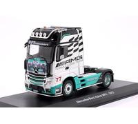 OPO 10 - Camion Miniature 1/43 Compatible avec Mercedes-Benz Actros MP4 2012 AMG Petronas F1 Team Tracteur Hachette IXO CT003