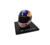 OPO 10 - Casque à l'échelle 1/5 de Valentino Rossi Moto GP Winter Test Saison 2004 Compatible avec Yamaha YZR-M1 - CR034