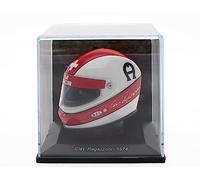 OPO 10 - Casque de Formule 1 Compatible avec Ferrari F1 : Clay Regazzoni 1974 - échelle 1/5 - CAS18