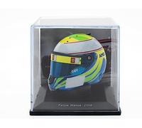 OPO 10 - Casque de Formule 1 Compatible avec Ferrari F1 : Felipe Massa 2008 - échelle 1/5 - CAS12