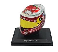 OPO 10 - Casque de Formule 1 Compatible avec Ferrari F1 : Felipe Massa Scuderia Ferrari #4 2013 - échelle 1/5 Spark - CAS32