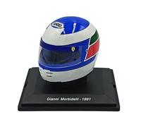 OPO 10 - Casque de Formule 1 Compatible avec Ferrari F1 : Gianni Morbidelli #27 Scuderia Ferrari 1991 - échelle 1/5 Spark - CAS74