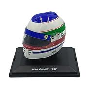 OPO 10 - Casque de Formule 1 Compatible avec Ferrari F1 : Ivan Capelli Scuderia Ferrari #28 1992 - échelle 1/5 Spark - CAS78