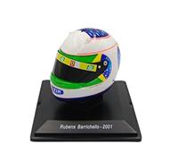 OPO 10 - Casque de Formule 1 Compatible avec Ferrari F1 : Rubens Barrichello 2001 GP Brazil - échelle 1/5 Spark - CAS89