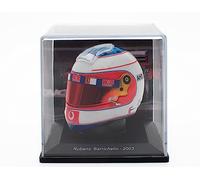 OPO 10 - Casque de Formule 1 Compatible avec Ferrari F1 : Rubens Barrichello 2003 - échelle 1/5 - CAS15