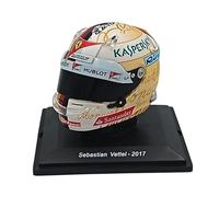 OPO 10 - Casque de Formule 1 Compatible avec Ferrari F1 : Sebastian Vettel Ferrari #5 Sieger Monaco GP 2017 - échelle 1/5 Spark - CAS87