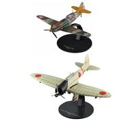 OPO 10 - Lot de 2 Avions de Combat 1/72 Compatible avec DEWOITINE D.520 + Aichi D3A - NG14 - G14+G37