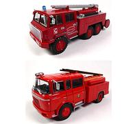 OPO 10 - Lot de 2 camions de Pompiers 1/43 Compatible avec BERLIET GAK + FF 6x6 (P8+P11)