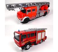 OPO 10 - Lot de 2 camions de Pompiers 1/43 Compatible avec Renault VI S180 + Mercedes-Benz L1519 (P2+P4)