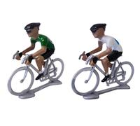OPO 10 - Lot de 2 Figurines de Coureurs Cyclistes du Tour de France 5cm en métal C01+C04