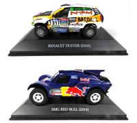 OPO 10 - Lot de 2 Voitures 1/43 Rallye Dakar Compatible avec Renault Duster et SMG (LDK1)