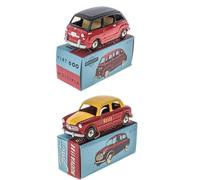 OPO 10 - Lot de 2 Voitures compatibles avec Fiat 1100 + Fiat 600 1/48 Mercury Collection par Hachette LMA3