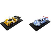 OPO 10 - Lot de 2 Voitures Le Mans Spark 1/43 pour Hachette Japon : Porsche 956 1984 + Nissan R390 1998(03+05)