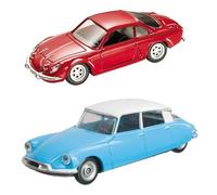 OPO 10 - Lot de 2 Voitures Miniatures 1/43 Compatible avec Alpine A110 + Citroën DS19 - Mondo Motors MV4