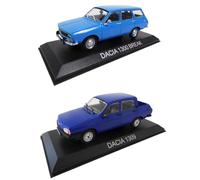 OPO 10 - Lot de 2 Voitures Miniatures d'europe de l'est et URSS : Dacia 1300 Break + Dacia 1309 Pick UP - échelle 1/43 - LBA32