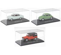 OPO 10 - Lot de 3 Voiture 1/43 Compatible avec Opel Kadett B + Volkswagen Coccinelle + Citroën FAF Pony - LCC4