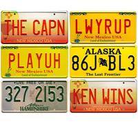 OPO 10 - Lot de 6 répliques de plaques d'immatriculation des Voitures de la série TV Breaking Bad - PF19