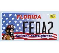 OPO 10 - Plaque D' IMMATRICULATION de Voiture USA - réplique en métal : Florida (N14)