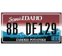 OPO 10 - Plaque d'immatriculation Américaine - réplique de Plaque réelle USA en métal 30x15 cm : Idaho (C16)