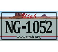 OPO 10 - Plaque d'immatriculation Américaine - réplique de Plaque réelle USA en métal 30x15 cm : Utah (C44)