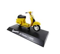 OPO 10 - Scooter Miniature de Collection 1/18 Compatible avec Piaggio Vespa 50 Elestart Jaune - 1969 - Ves0048