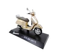 OPO 10 Scooter Miniature de Collection 1/18 Compatible avec Piaggio Vespa GTS 300 Or - 2017 - Ves1005