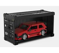 OPO 10 - Set de Briques de Construction Compatible avec Volkswagen Golf MK2 Rouge - Timeless Classics Power Block PB8839