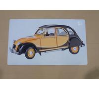 OPO 10 - Tapis de Sol intérieur décoratif 73,5 x 44 cms, Collection Voiture Automobile, Compatible avec Citroen 2CV Charleston - OV4